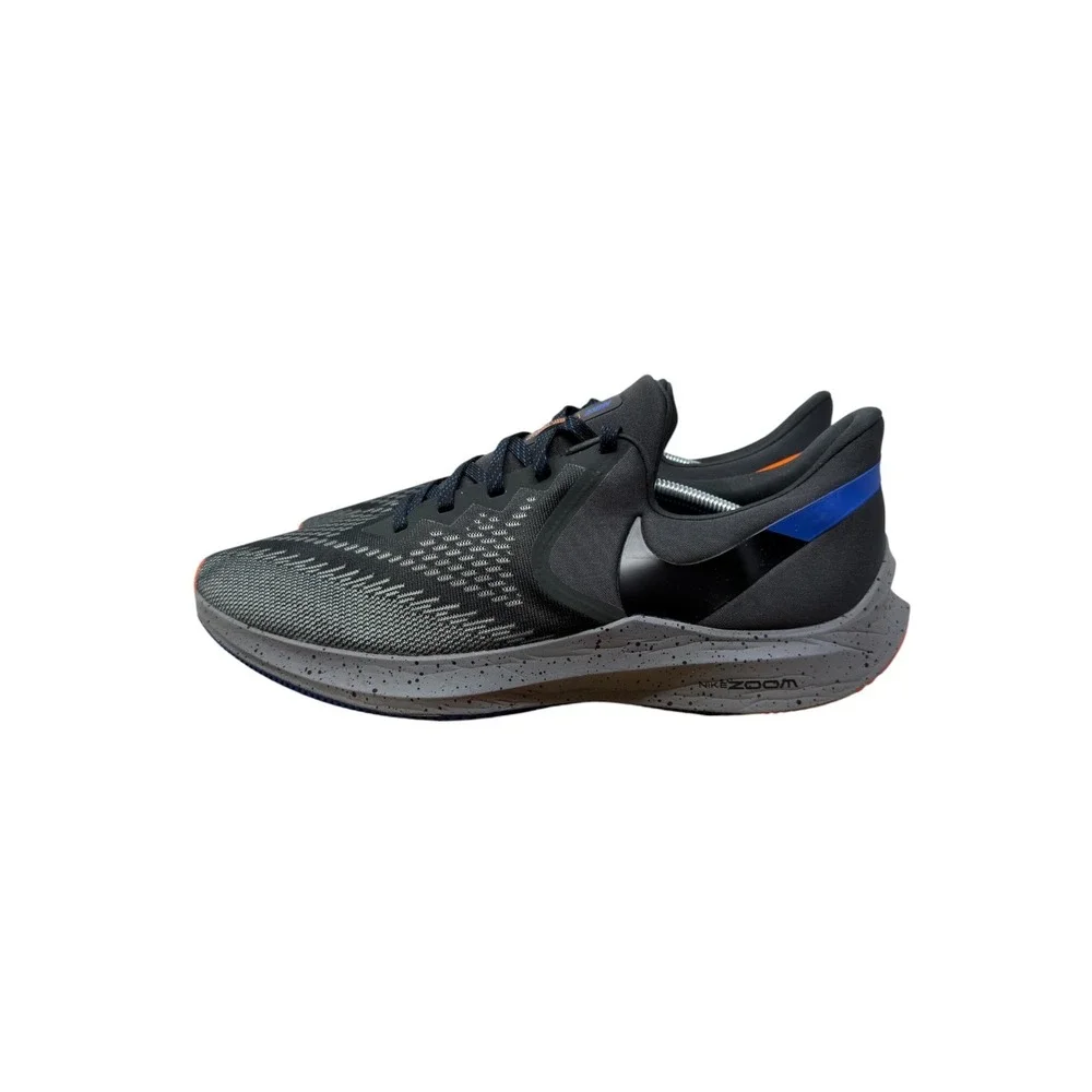 Nike Zoom Winflo 6 Running Shoes Mens 13 Black Grey CU4834-001 Speckled Sole